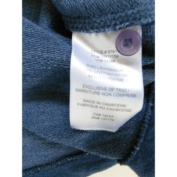 Women's Roots 73 River Rock Henley Top Life is Short Eat Dessert First Quote Med - Picture 6 of 7